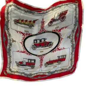 Alain Roure Antique French Fire Engines 100% Silk twill STUNNING Scarf